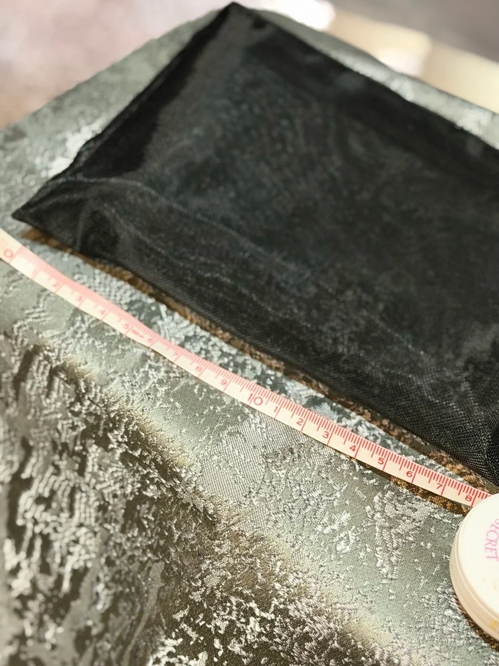 Giorgio Armani Black Mesh Makeup Pouch